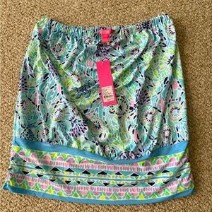 Lilly Pulitzer Adella Strapless top.